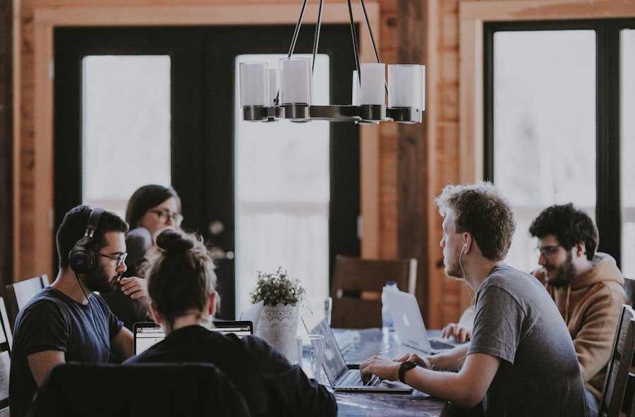 Career professionals discussing a resume and job strategy